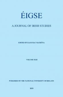 Éigse: A Journal of Irish Studies. Volume 42 (2023) 