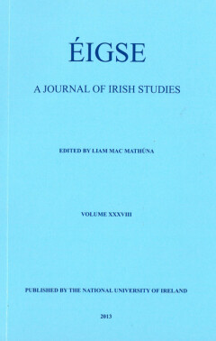 Éigse: a journal of Irish Studies (38)