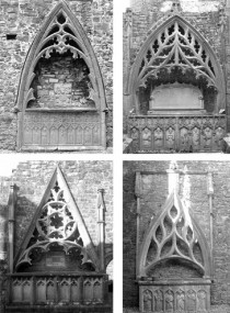 p. 45: Late medieval canopied tombs with tracery